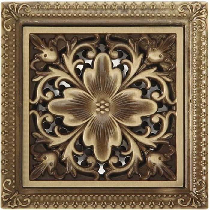 Душевой трап Veragio Canyon VR.CAN-2005.BR с решеткой Бронза