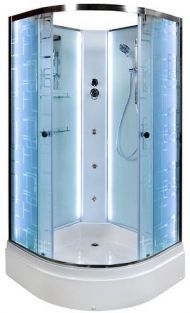 Душевая кабина Avacan 100 EM2710NLED+GM с гидромассажем