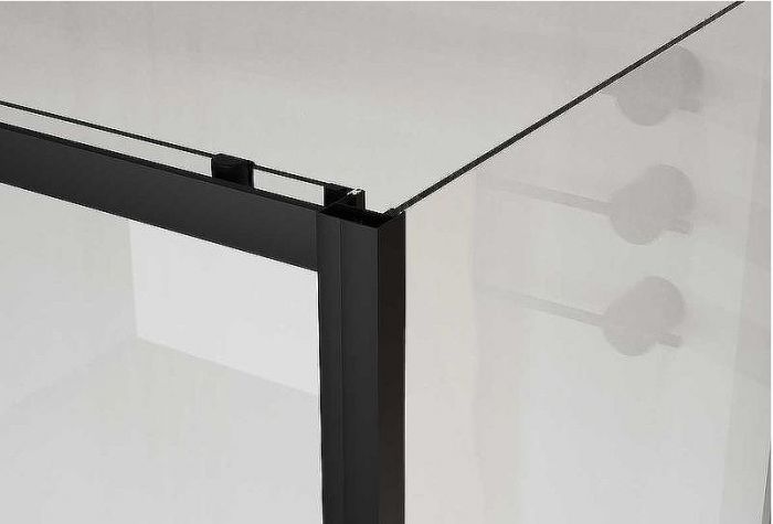 Душевой уголок Vincea City 110x90 VSR-5CT9011CLB профиль Черный стекло прозрачное