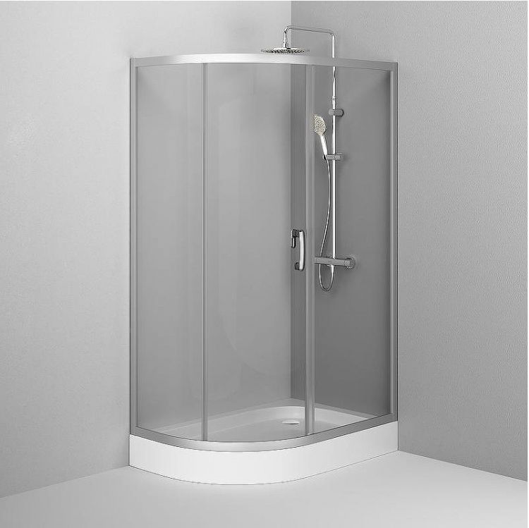 Душевой уголок AM.PM Like Solo Slide 120x80 W83UG-302U120MT профиль Хром матовый стекло прозрачное
