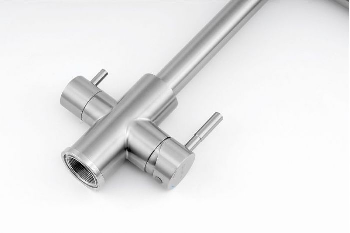 Смеситель для кухни Knotlor Streamline SS-08 цвет Матовая сталь