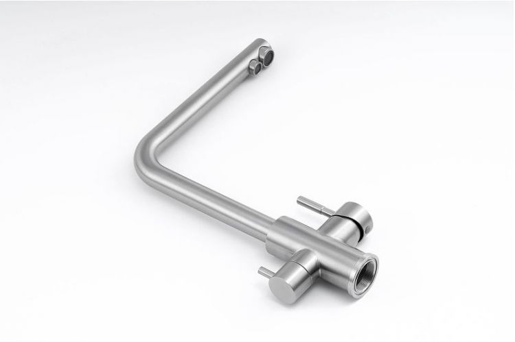 Смеситель для кухни Knotlor Streamline SS-08 цвет Матовая сталь Смеситель для кухни Knotlor Streamline SS-08 цвет Матовая сталь