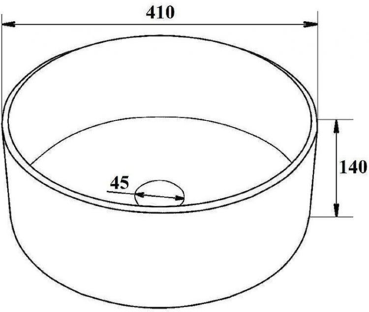 Раковина-чаша Runo Palla 41 00-00001358 Белая