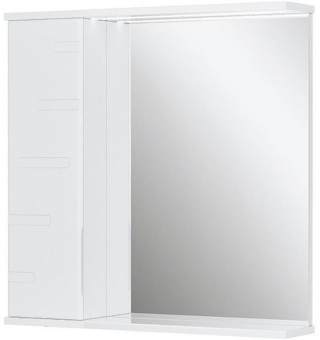 Зеркало со шкафом Volna Joli 70 L zsJOLI70.L-01 с подсветкой Белое