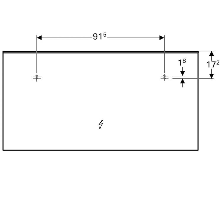 Зеркало Geberit Xeno? с подсветкой 140х70х5.5 [500.203.00.1]
