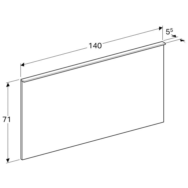 Зеркало Geberit Xeno? с подсветкой 140х70х5.5 [500.203.00.1]