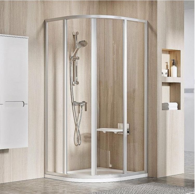 Душевой уголок Ravak Supernova SKCP4-90 90x90 3117OU02Z1 профиль Сатин стекло Transparent
