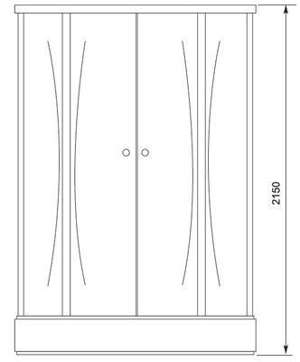 Душевая кабина Aquanet Antares 90 см