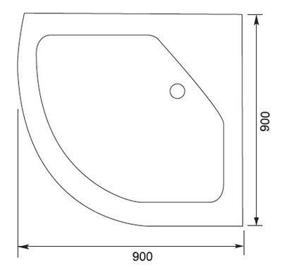 Душевая кабина Aquanet Antares 90 см