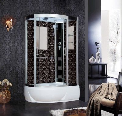 Душевая кабина Niagara Lux 7712BR хром, черный