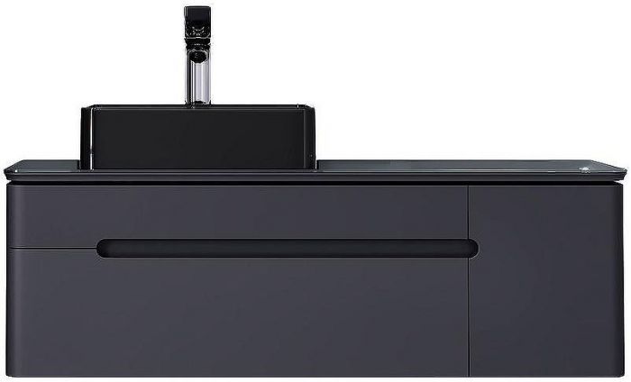 Тумба под раковину Jorno Shine 120 Shi.01.120/P/A подвесная Антрацит