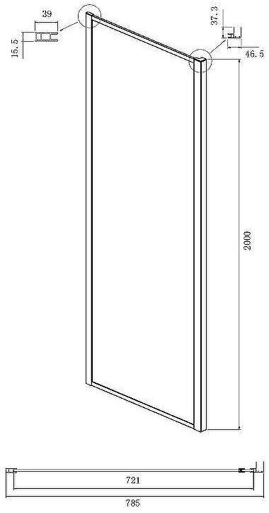 Душевой уголок Ambassador Forsa 160х80 17022222ABB-80ABB профиль Черный стекло тонированное Душевой уголок Ambassador Forsa 160х80 17022222ABB-80ABB профиль Черный стекло тонированное