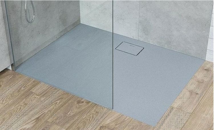 Душевой поддон из искусственного камня Excellent Lavano 100x100 BREX.1102.100.100.CON Бетон