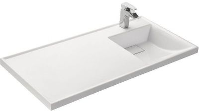 Раковина Aquaton Лондри 105 R 1A72223KLH010 с местом под стиральную машину Белая