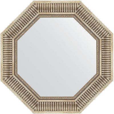 Зеркало Evoform Octagon 62х62 BY 7360 в багетной раме - Серебряный акведук 93