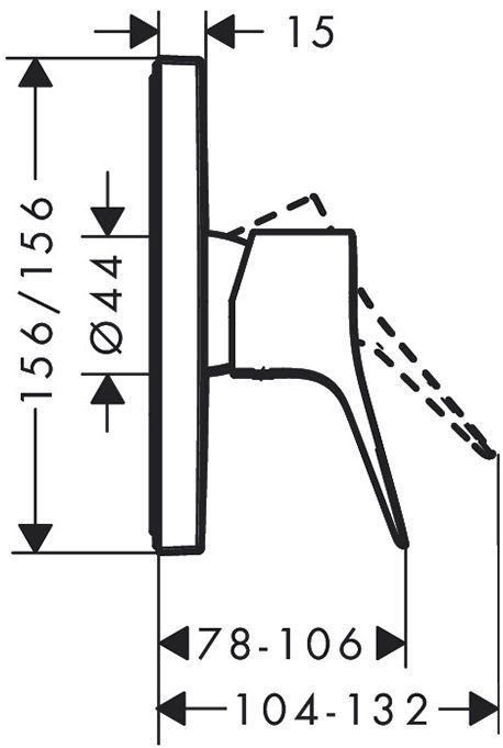 Hansgrohe Vivenis Смеситель для душа, встраиваемый, СМ, цвет: белый матовый