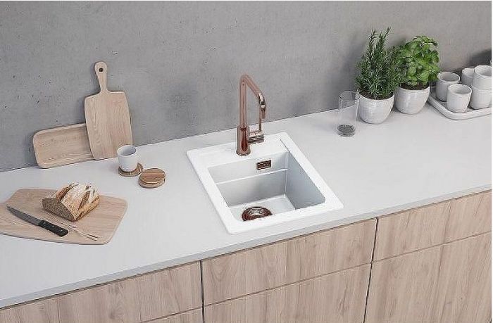 Кухонная мойка Alveus Granital Atrox 10 Arctic G11 400x500 1139079 Белая