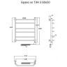 Электрический полотенцесушитель Тругор Браво 3 элТЭН 60x50 Хром