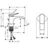 Hansgrohe Vivenis Смеситель для раковины, на 1 отв., с донным клапаном, цвет: черный матовый