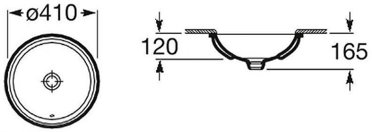 Раковина Roca Foro 40 327884000 Белая