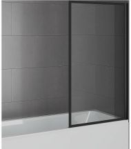 Шторка на ванну Paini 70x140 Paini-ScreenWT70F профиль Черный матовый стекло прозрачное