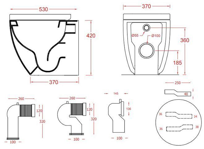 Чаша унитаза ARTCERAM FILE 2.0 FLV005 01 30