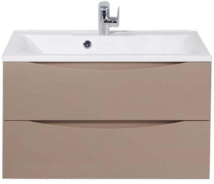 Тумба под раковину BelBagno Marino 80 MARINO-800-2C-SO-CL-P подвесная Capucino Lucido