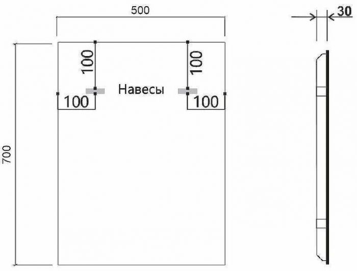 Зеркало Vincea 50 VLM-3VN500B-2 с подсветкой Черное с сенсорным выключателем с подогревом и диммером