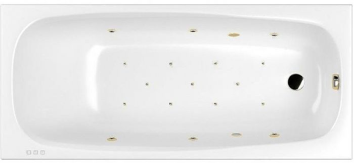 Акриловая ванна Whitecross Layla Slim 180x80 0122.180080.100.RELAX.GL с гидромассажем