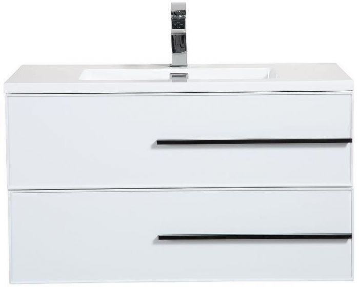 Тумба с раковиной Parly Spa Bella 60 Bella60 10138 подвесная Белая глянцевая