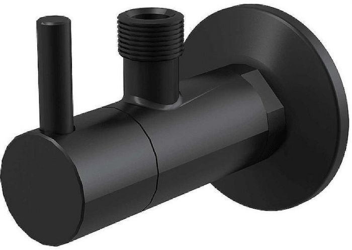 Запорный вентиль Alcaplast ARV001-BLACK угловой Черный матовый
