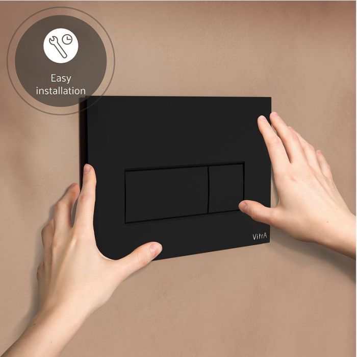 Клавиша смыва Vitra Root Square 740-2311 Черная матовая