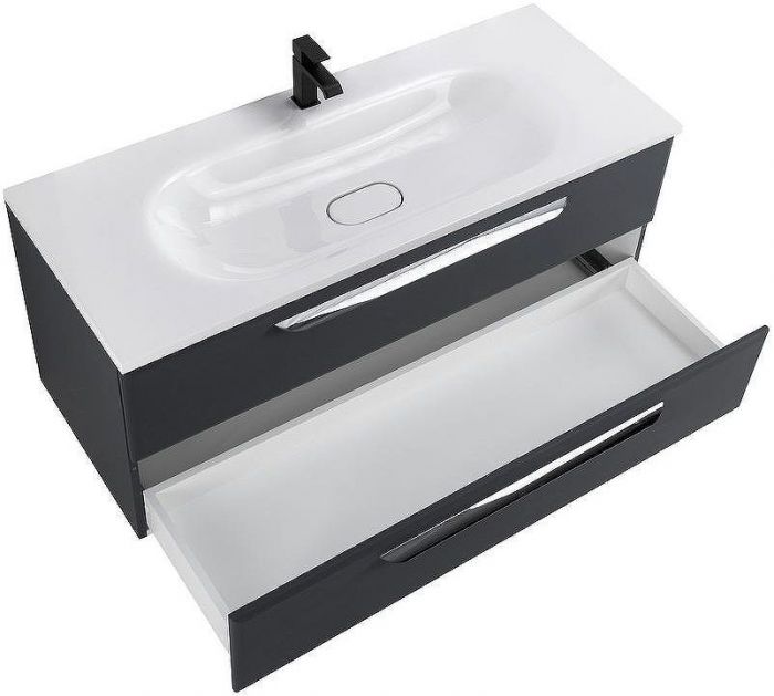 Тумба под раковину Cezares Eco 120 ECO-1200-2C-SO-GR-P подвесная Grafito