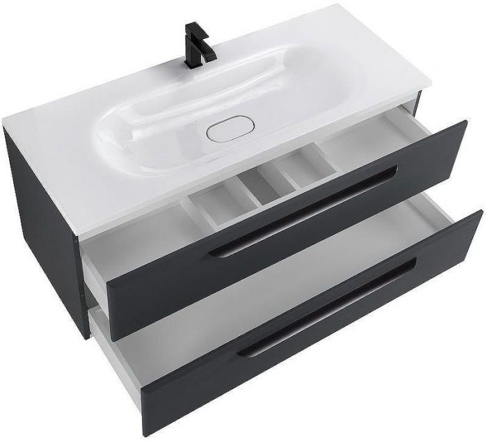 Тумба под раковину Cezares Eco 120 ECO-1200-2C-SO-GR-P подвесная Grafito