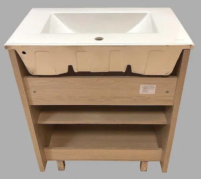 Тумба с раковиной Comforty Тулуза 75 00003132328 Сосна лоредо