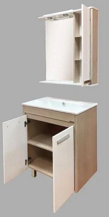 Тумба с раковиной Comforty Тулуза 75 00003132328 Сосна лоредо