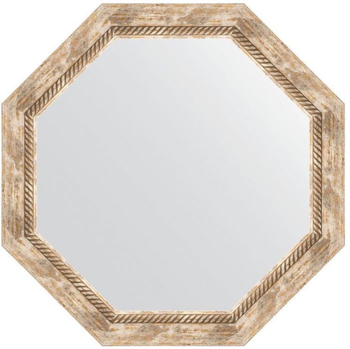 Зеркало Evoform Octagon 68х68 BY 7321 в багетной раме - Прованс с плетением 70