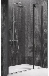 Душевая дверь Novellini Young 120 Y22P117-1H профиль Черный матовый стекло прозрачное