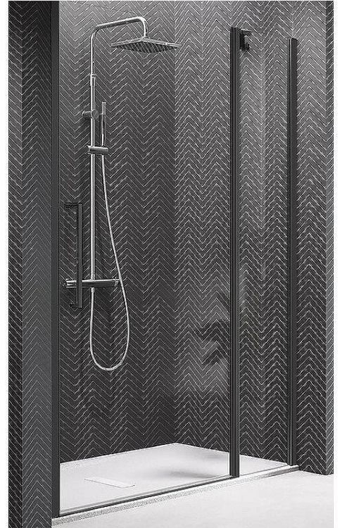 Душевая дверь Novellini Young 120 Y22P117-1H профиль Черный матовый стекло прозрачное