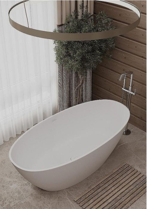 Ванна из искусственного камня Allen Brau Krion Oval 170x80 2.35003.21 без гидромассажа