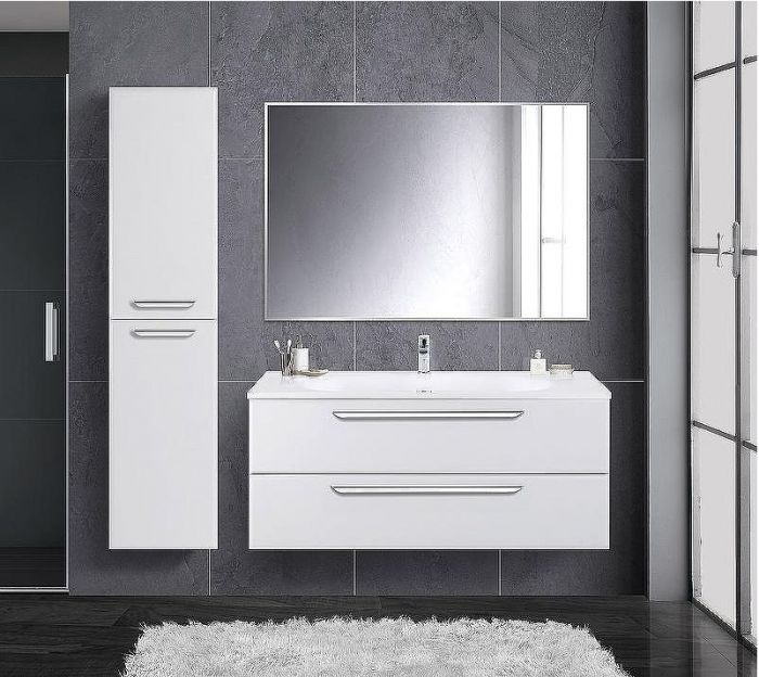 Тумба под раковину Cezares Eco 120 ECO-1200-2C-SO-BO подвесная Bianco Opaco