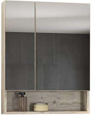 Зеркальный шкаф Comforty Парма 60 00004143488 Дуб дымчатый