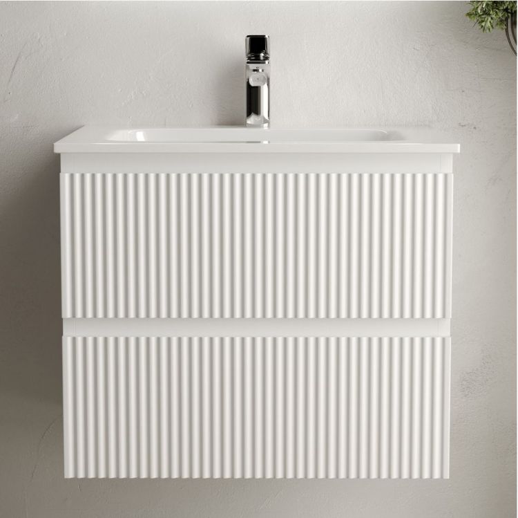 Тумба подвесная SANCOS под раковину Snob R, Bianco 590х445х500, SNR60W