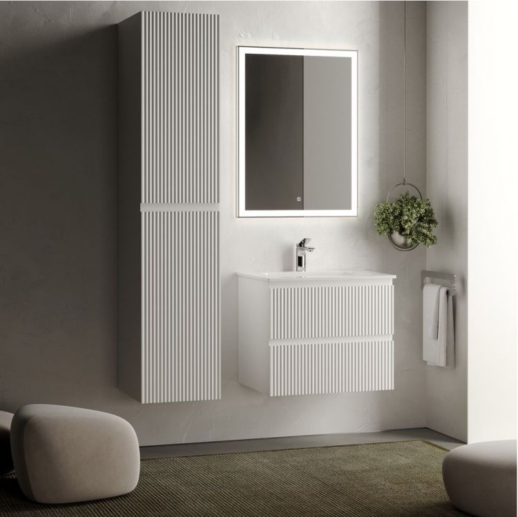 Тумба подвесная SANCOS под раковину Snob R, Bianco 590х445х500, SNR60W