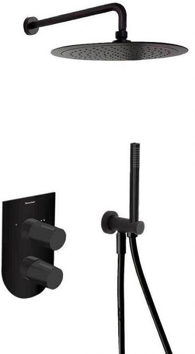 Душевая система Ramonsoler Tzar K3415021NM Черная матовая