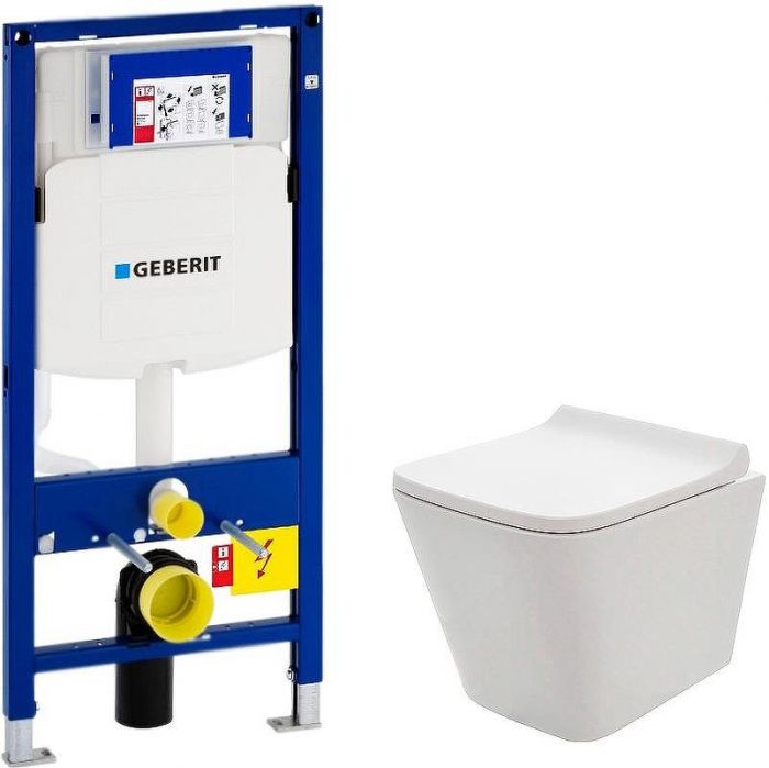 Комплект унитаза AQUAme AQM2004 с инсталляцией Geberit Duofix Sigma UP320 111.300.00.5 с сиденьем Микролифт
