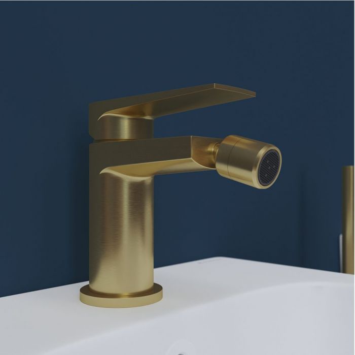 Смеситель для биде AQUEDUTO LINHA,  шлифованное золото (LIN0550)