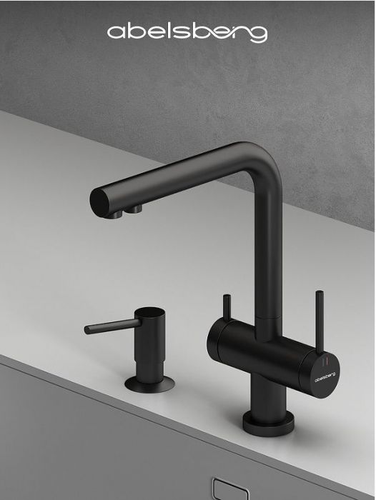Смеситель для кухни Abelsberg Pura UVF70929MB цвет Вулканический черный
