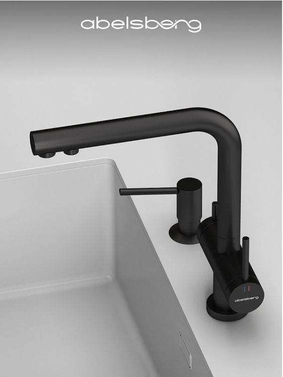 Смеситель для кухни Abelsberg Pura UVF70929MB цвет Вулканический черный Смеситель для кухни Abelsberg Pura UVF70929MB цвет Вулканический черный