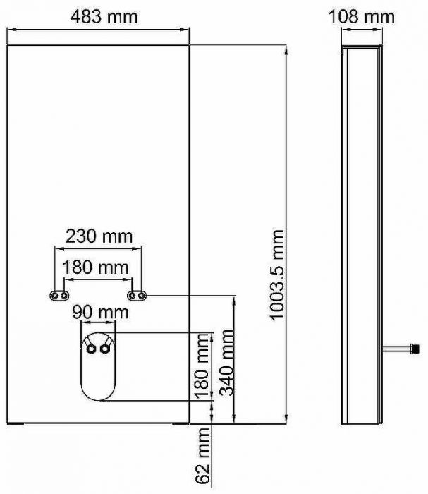 Инсталляция WasserKRAFT Naab 86BDT.050.BL для биде Черная